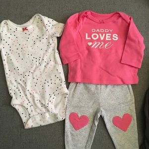 Carters newborn set